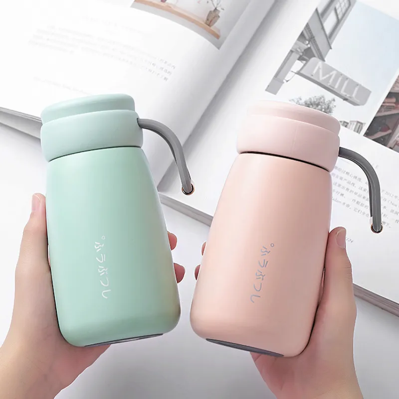 

Portable Mini Coffee Thermos Travel Small Tea Thermo Cup 320ML Outdoor Stainless Steel Thermo Cup Drinkware Girl Gift DA60BWB