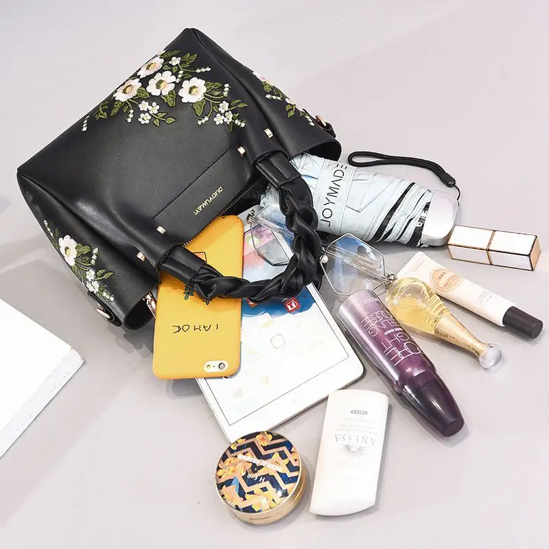 Сумка на плечо женская с цветочным принтом мессенджер кросс-боди модная