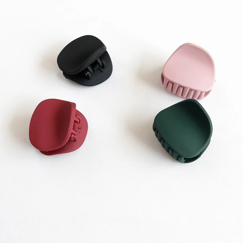 Милая девочка 4 шт круглая маленькая заколка для волос однотонная акриловая