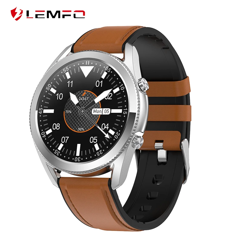 Смарт часы LEMFO G33 с Bluetooth и функцией вызова полностью круглые сенсорным экраном