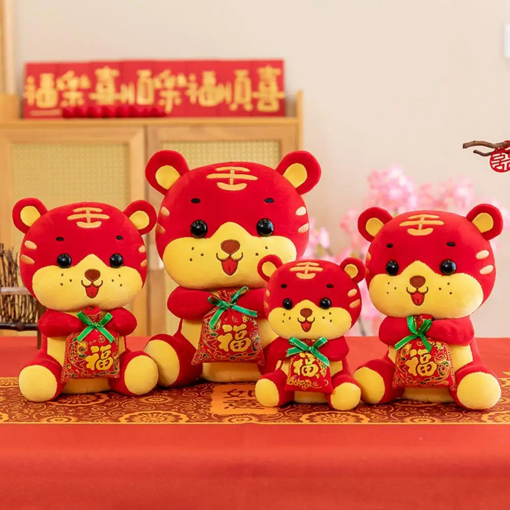Милый новогодний талисман-кукла Тигр Китайский Новый год благословение тигра
