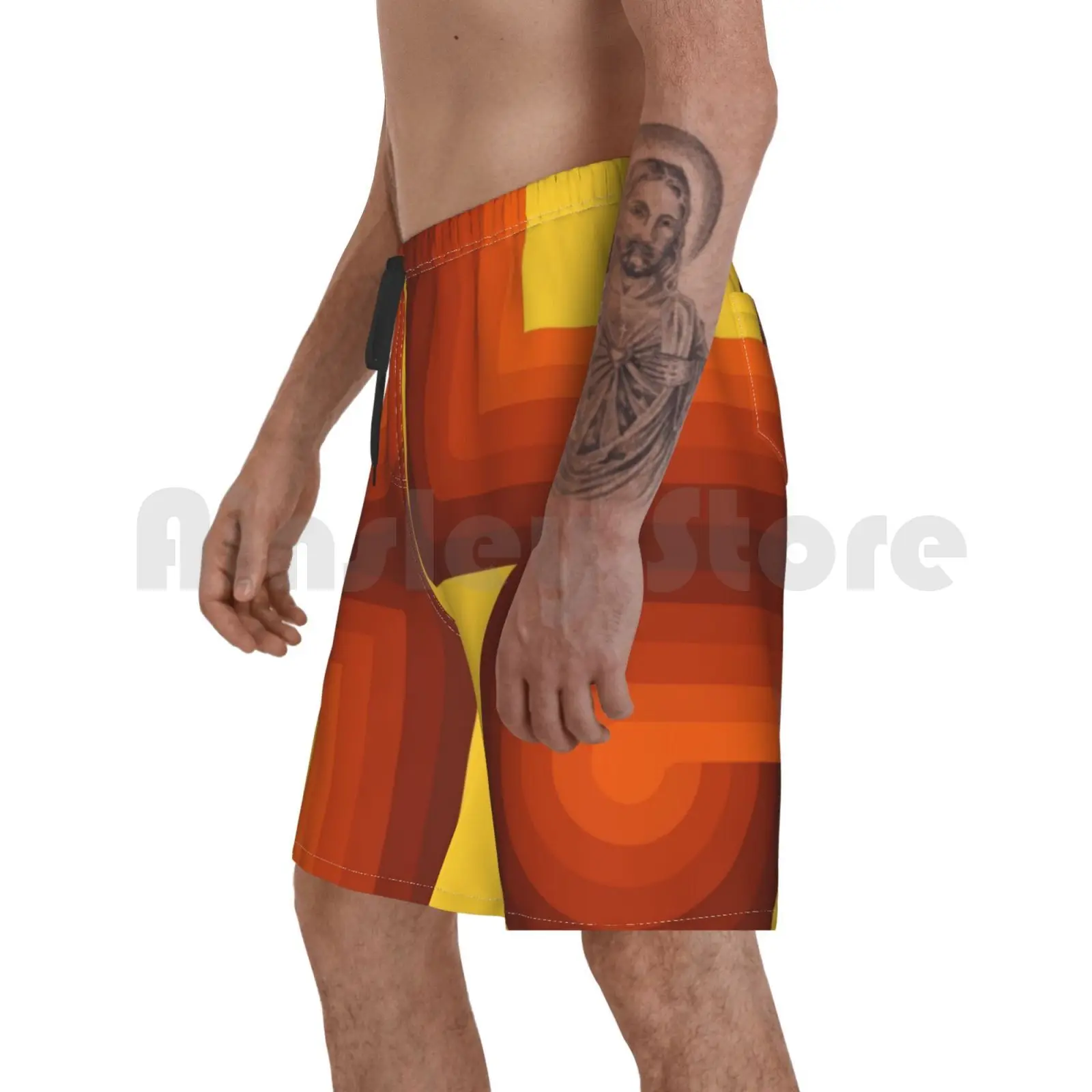 

Beach Shorts Panton Retro Vintage 70s 1970s Kitsch Panton Kitschy Abstract Art Psychedelic