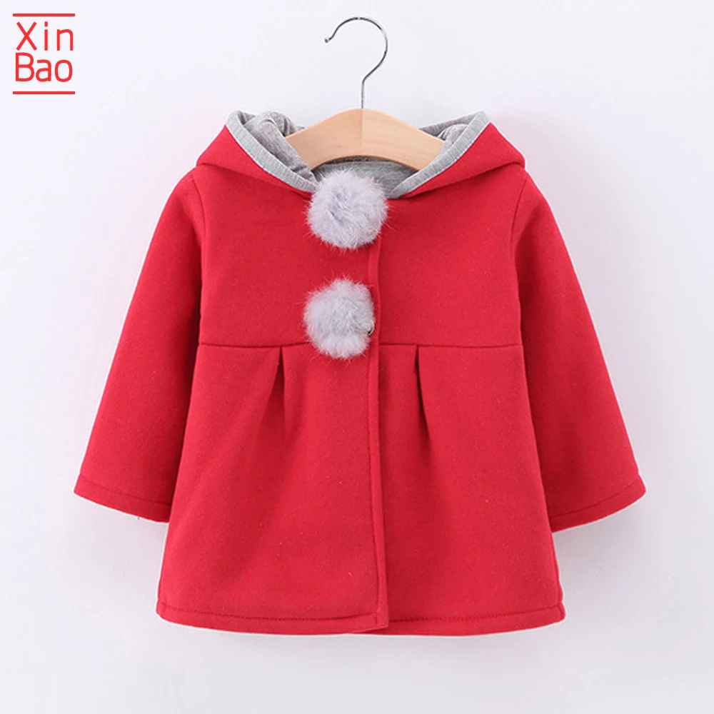 Трикотажные куртки с капюшоном XINBAO для девочек новинка 2019 года пальто длинным