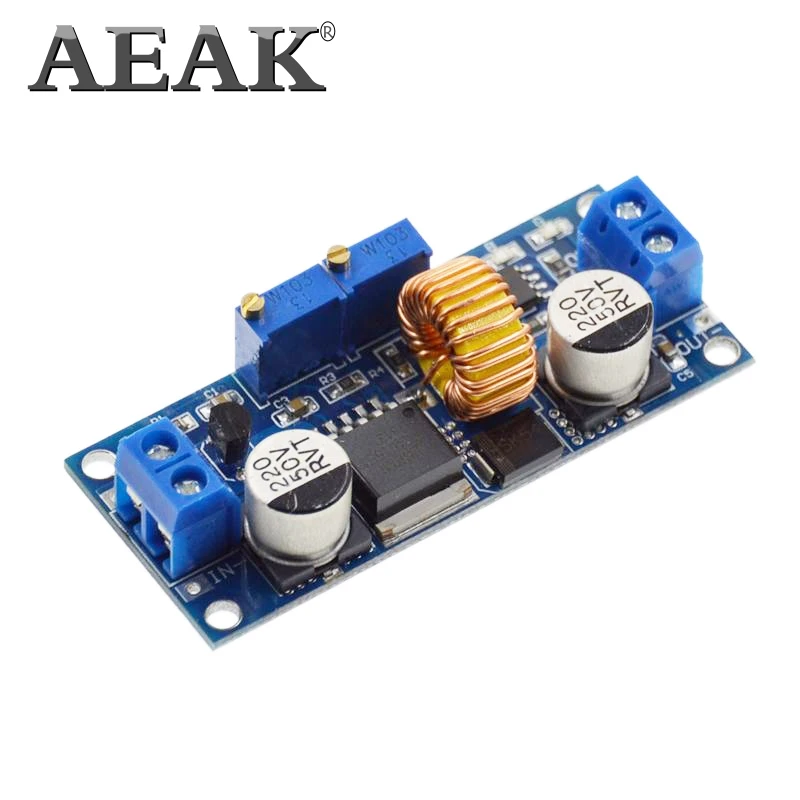 AEAK 5A постоянного тока в DC CC CV литиевая батарея понижающая зарядная плата светодиодный преобразователь питания литиевое зарядное устройство понижающий модуль XL4015