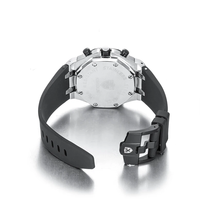 

2020 New Top Luxury Brand KIMSDUN Men's Watch Sports Chronograph Military Wristwatch Classic Leather Black Mens Edition Watches