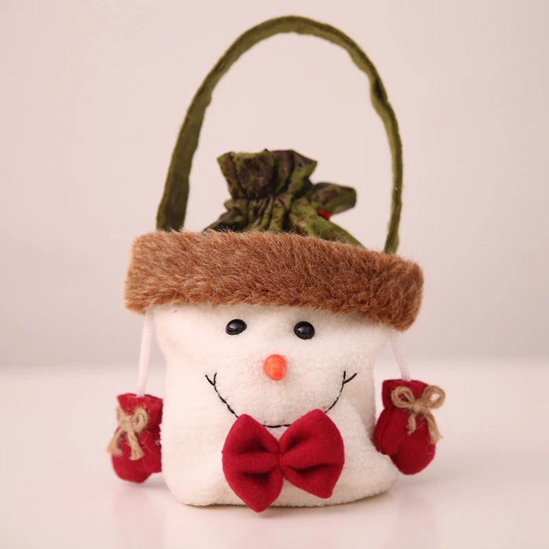 snowman 1 шт. рождественские чулки Подарочный мешок для конфет Рождество новогодние вечерние украшения дома для детей идеальный подарок для детей Аксессуары - Цвет: snowman