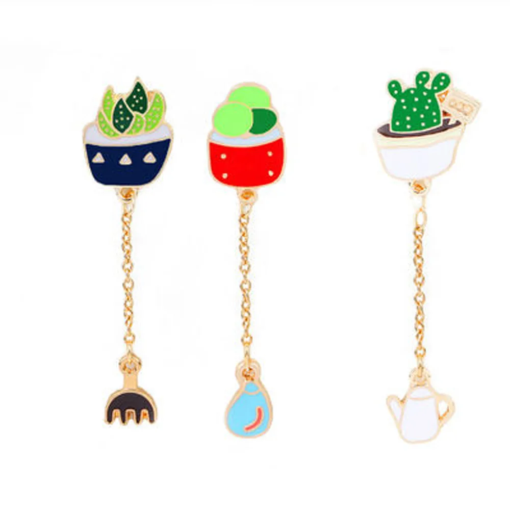 

Pure And Fresh And Natural Wind Accessories Apparel Accessories Miniascape Cactus Drip Brooch Brooch