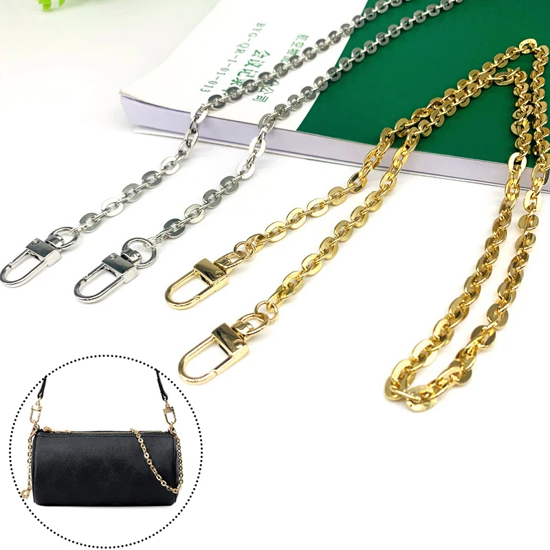 

40cm/60cm/80cm/120cm All-match Meatl Bag Chain Solid Color Chain for bag Metal Chain Stylish Trimming Chain Bag Accessories 2021