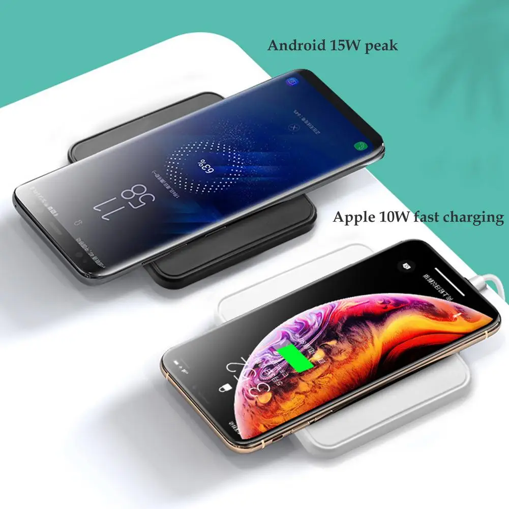 

2020 New Wireless Charge Qi-Certified 15W Fast Wireless Charging Station Charger Stand Dock For Smartphones