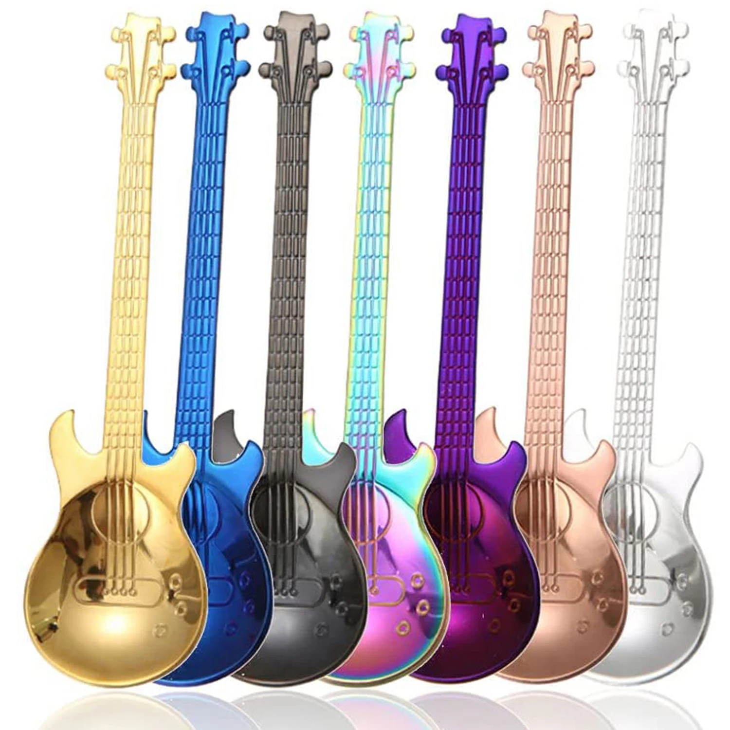 Кофейные ложки Нержавеющая сталь музыкальный кофейные ложечки чайные для