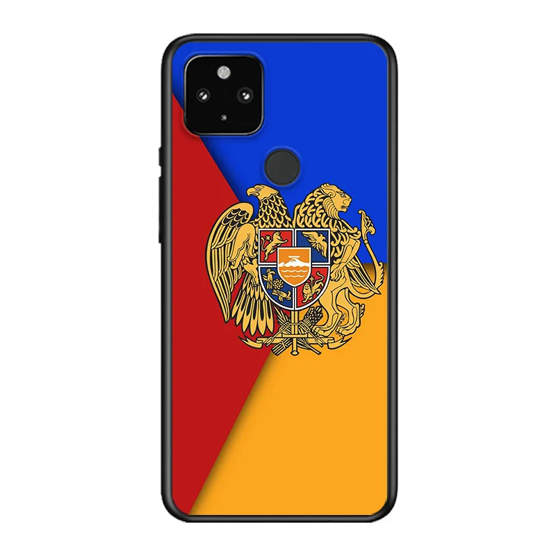 

Armenia Armenians Flag Soft TPU Silicone Black Cover For Google Pixel 5 4A 5G 4 XL Phone Case