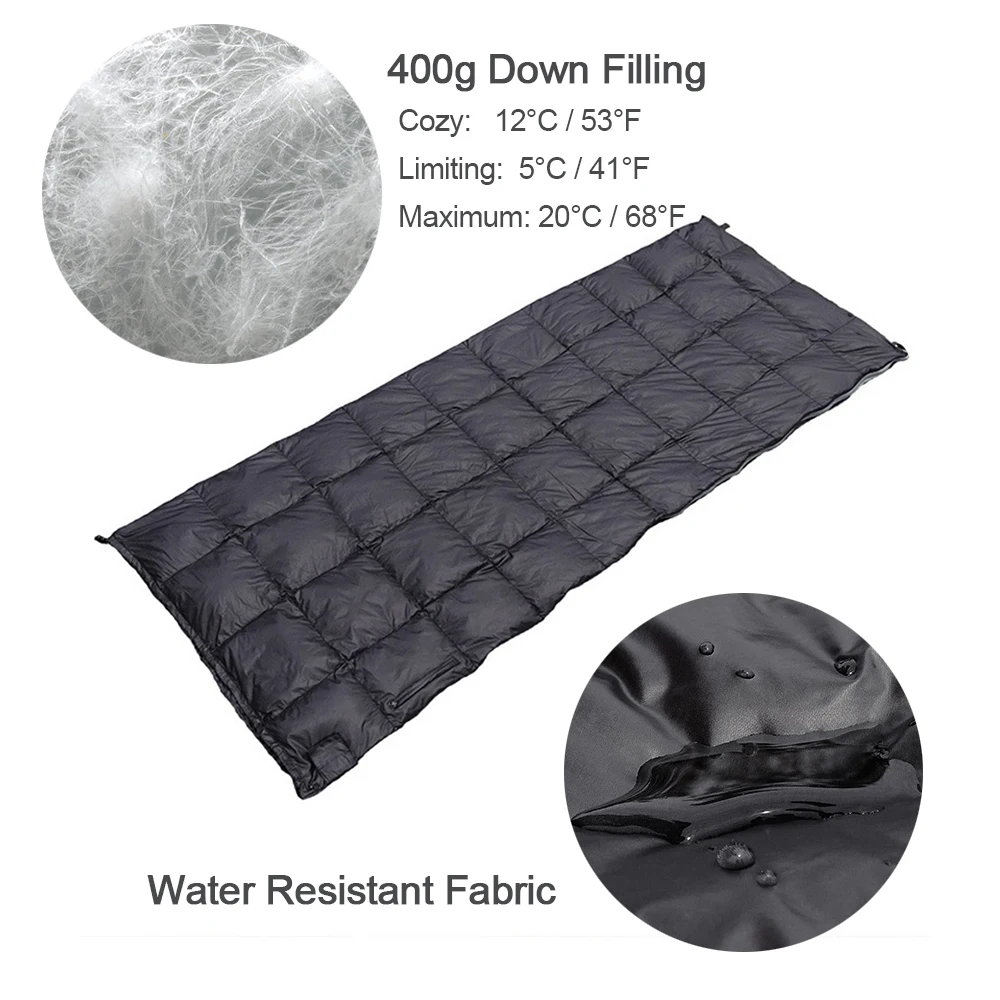 Winter Warm Sleeping Bag Outdoor Water Repellent Down Sack Backpacking Camping Hiking Envelope | Спорт и развлечения