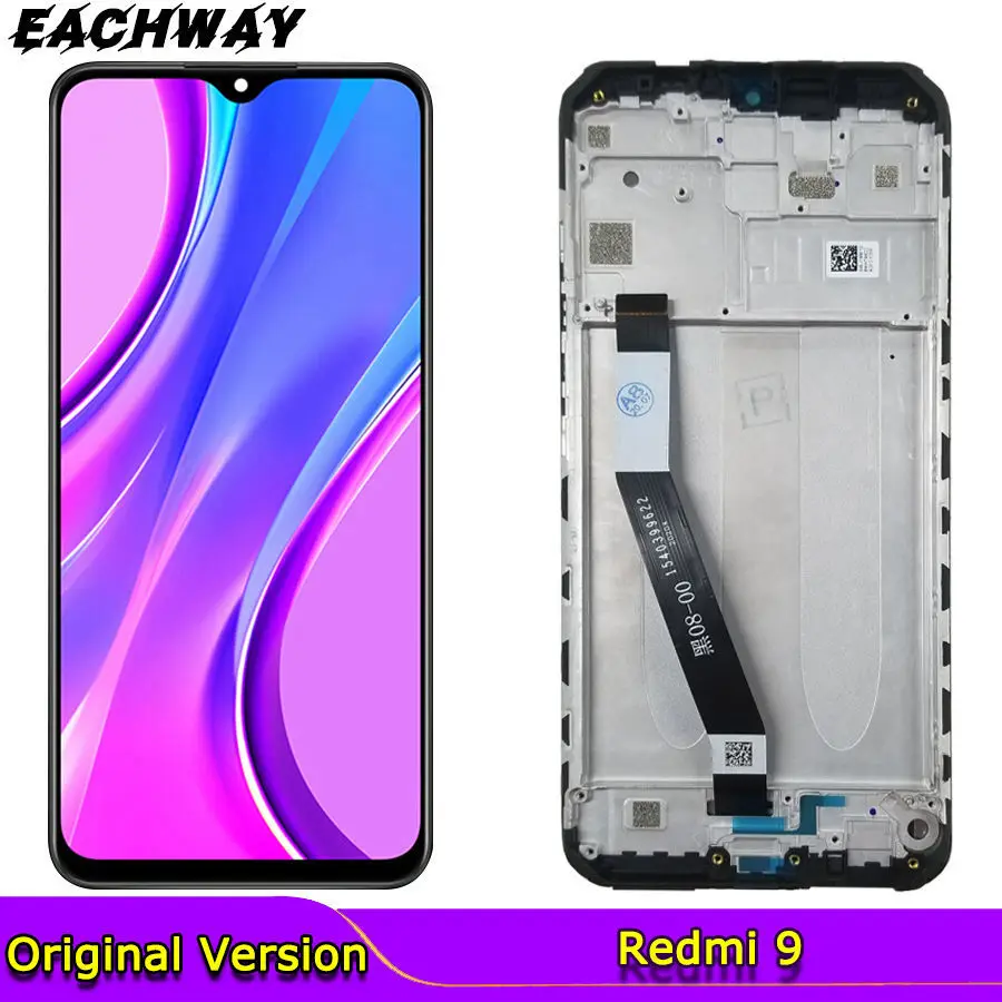 Черный ЖК дисплей для Xiaomi Redmi 9 сенсорный экран дигитайзер 1080*23 M2004J1 замена 6 53