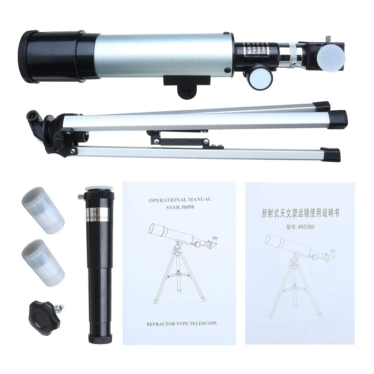 

F36050M Astronomical Telescope Camping Monocular With Portable Tripod Space Spotting Scope Monocular Telescope for Beginner