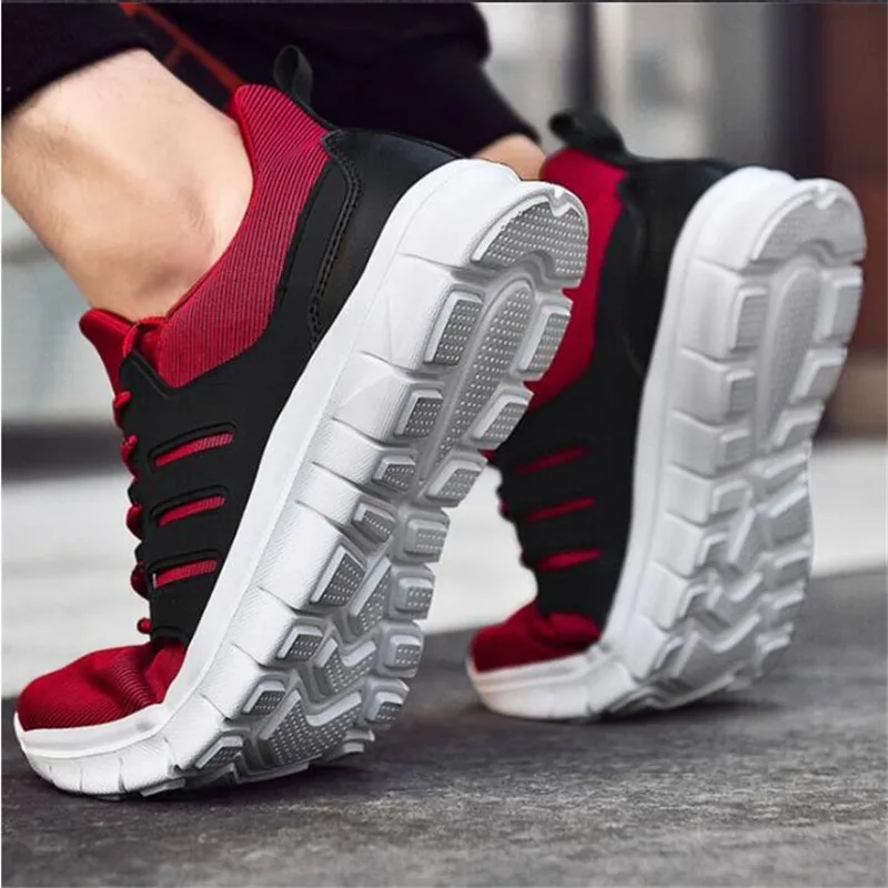 

2020 Men's sport Shoes Men fashion Light Running Shoes Lace-up non-slip Outdoor Jogging Walking male Footwear Spring Sneakers