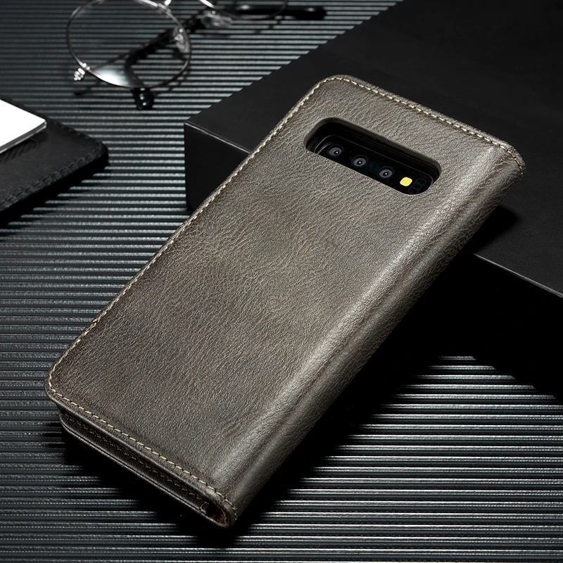 DG. Ming Роскошный кожаный чехол-бумажник для samsung S8, S9, S10, E, A6, A8 Plus, A7, A9,, A50, подставка, откидная крышка для Galaxy Note 10+ 9, 8