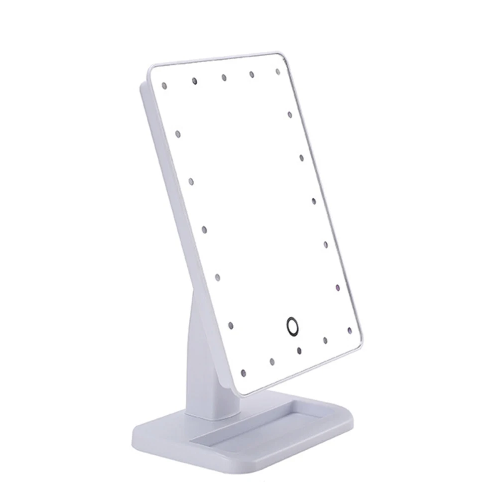 Косметическое зеркало с 20 светодиодными лампами косметическое сенсорным