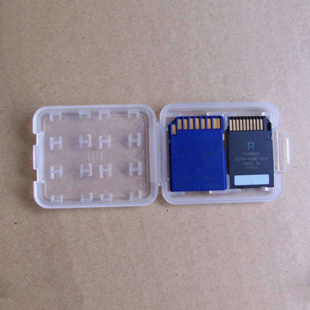 Двухслойный пластиковый чехол для карт памяти Micro SD SDHC TF MS|Чехлы| |