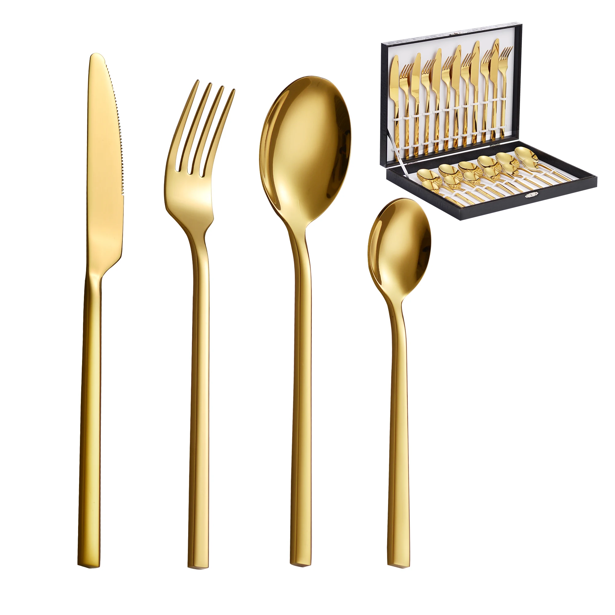 Набор столовых приборов Velaze из 48 предметов набор нержавеющей стали с зеркальной