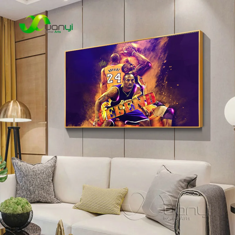 Современный художественный плакат баскетбольный Коби Брайант плакаты и принты