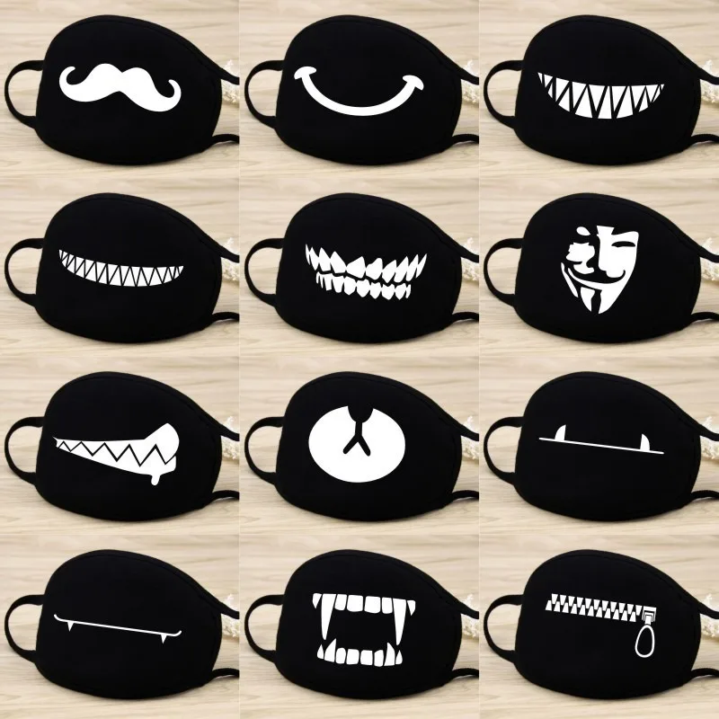 

Cotton Cartoon Mouth Mask Reusable Washable Dust Mask Masque Face Respirator Tactical Running Mask Mascarilla Reutilizables