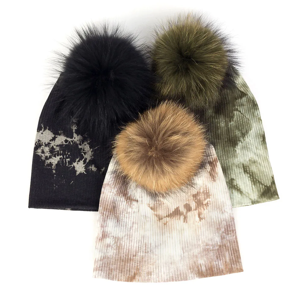 Модная Шапка-бини Tie Dye для женщин и мужчин повседневные мешковатые шапки на зиму