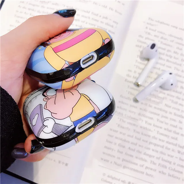 Беспроводной защитный чехол для наушников Buletooth для Airpods 1/2 и Pro, силиконовый чехол с мультипликационным персонажем Doraemon, чехол для наушников