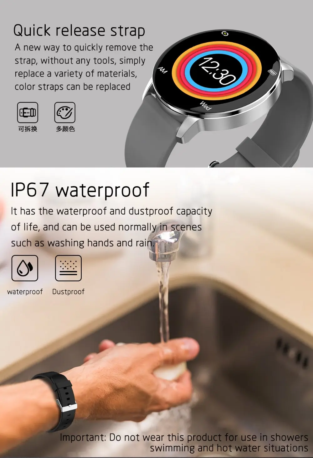 R5 Smart Bracelet Band Bluetooth Heart Rate Monitor Fitness Tracker Smartwatch Bluetooth Waterproof For Android IOS
