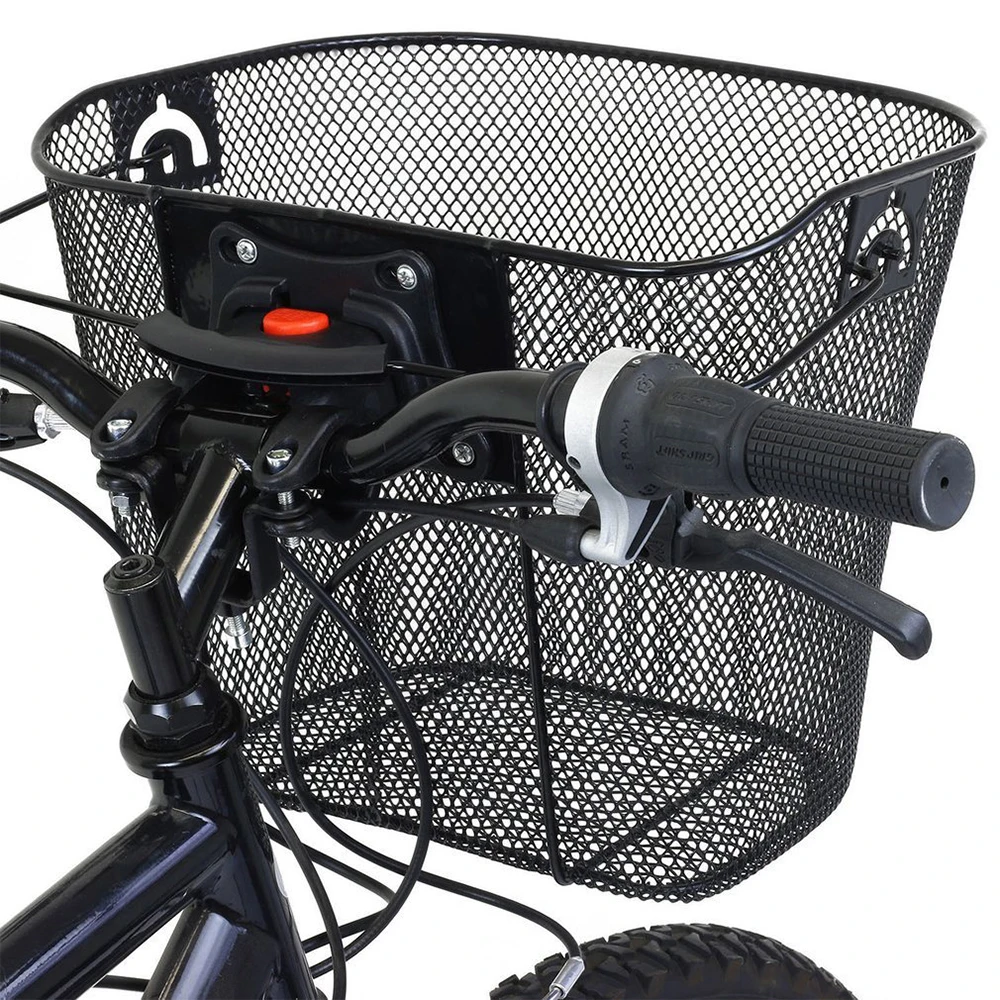 

Bicycle Metal Mesh Basket MTB Mountain Bike Basket Quick Release Handle Cycling Bicycle Front Foldable Basket