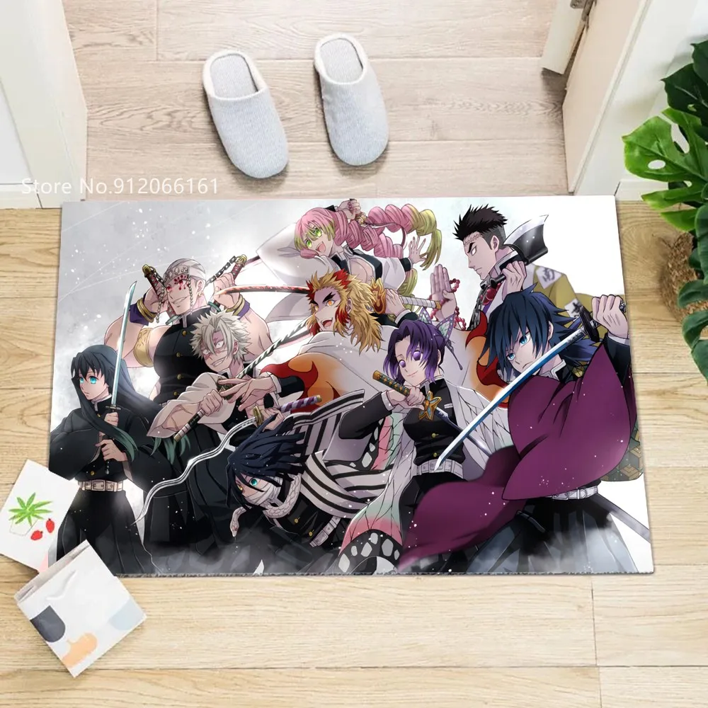 

Demon Slayer Kitchen Doorway Floor Mat Japan Anime Floor Carpet Japan Anime Doormat Entrance Living Room Indoor Floor Mats
