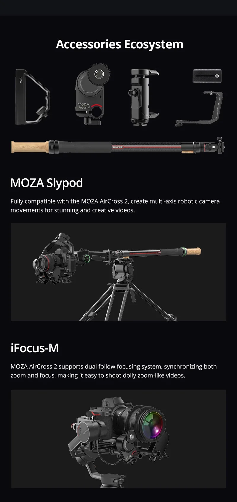 Moza Aircross 2 3,2 кг Полезная нагрузка ручной карданный стабилизатор для Nikon Sony Canon беззеркальная DSLR камера VS Zhiyun DJI стабилизатор