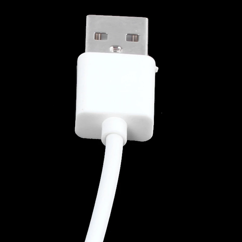3,5 мм штекер аудио AUX штекер в кабель для зарядки USB 2,0 15 см Белый