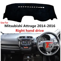taijs factory classic dust resistant polyester fibre car dashboard cover for mitsubishi attrage 2014 2015 2016 right hand drive