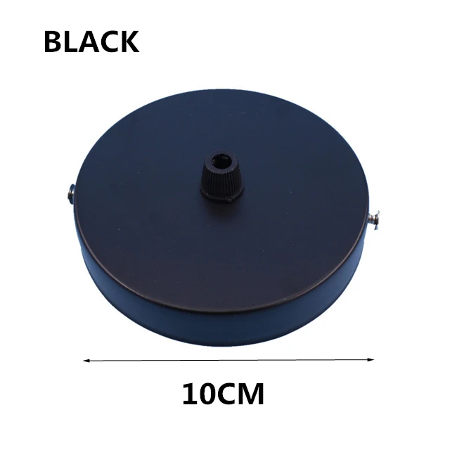 Round-Black-1 heads Подвесной светильник аксессуар 3 лампы бар круглый прямоугольник потолочное крепление пластина навес настроить для подвесных светильников подвесной светильник - Цвет корпуса: Round-Black-1 heads