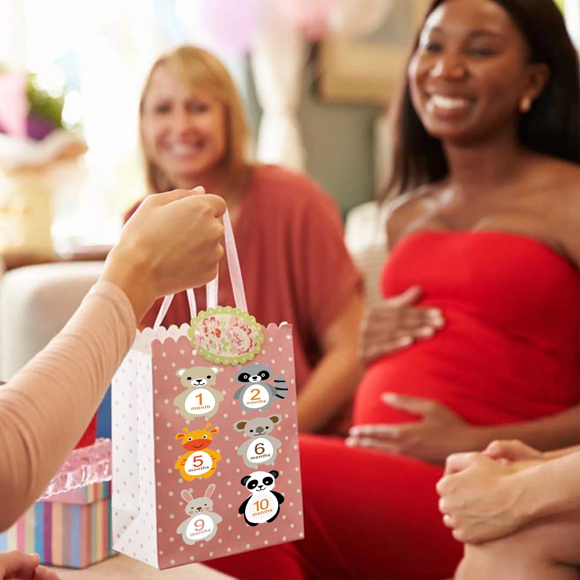 12 штук в месяц Стикеры фон для детской фотосъемки с веху памяти на новорожденные