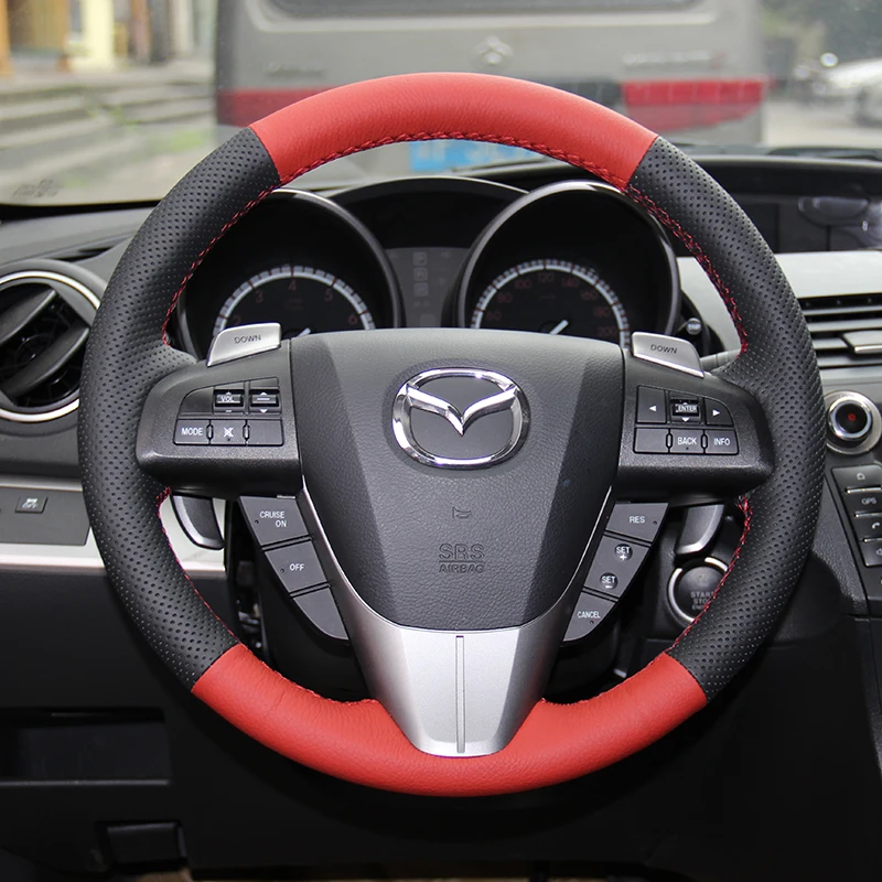 Оплетка на руль для Mazda 3 Axela 2008 2013 CX 7 CX7 2010 2016 5 2011 6 GH|Чехлы руль| |
