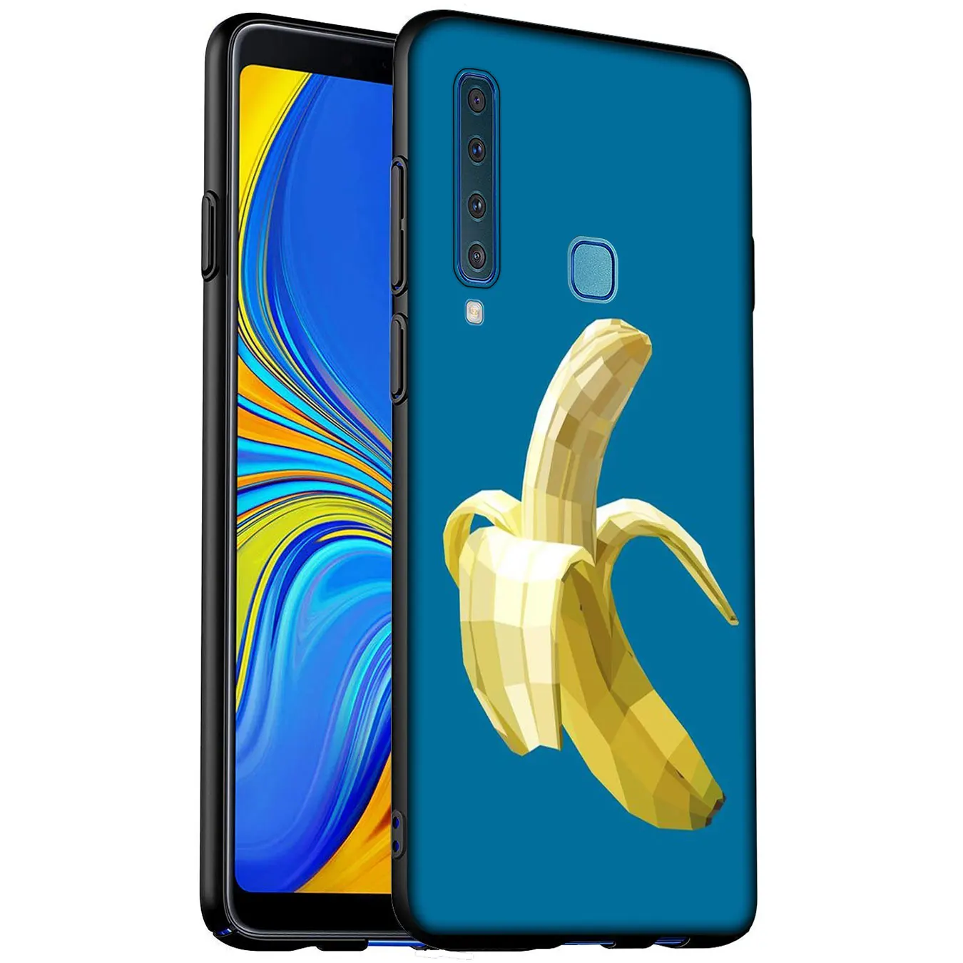 Желтый банановый Мягкий силиконовый чехол для телефона Samsung Galaxy A6 A7 A8 A9 2018 A3 A5 2016