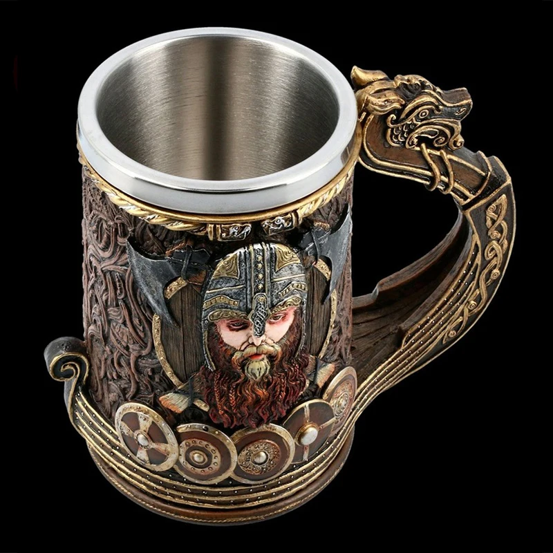 

Viking Pirate Cup Creative Mug Beer Mug Stainless Steel Mug Coffee Cup Tea Cup Beer Mug Stainless Cup