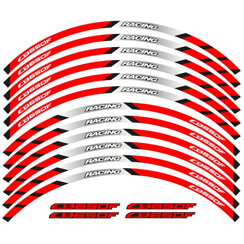 Новинка высокое качество 12 шт. подходит для колеса мотоцикла наклейка полоса