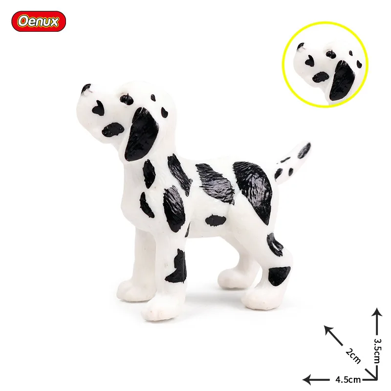 Детская сплошная Имитация животных модель собаки мини большой Дэйн далматина