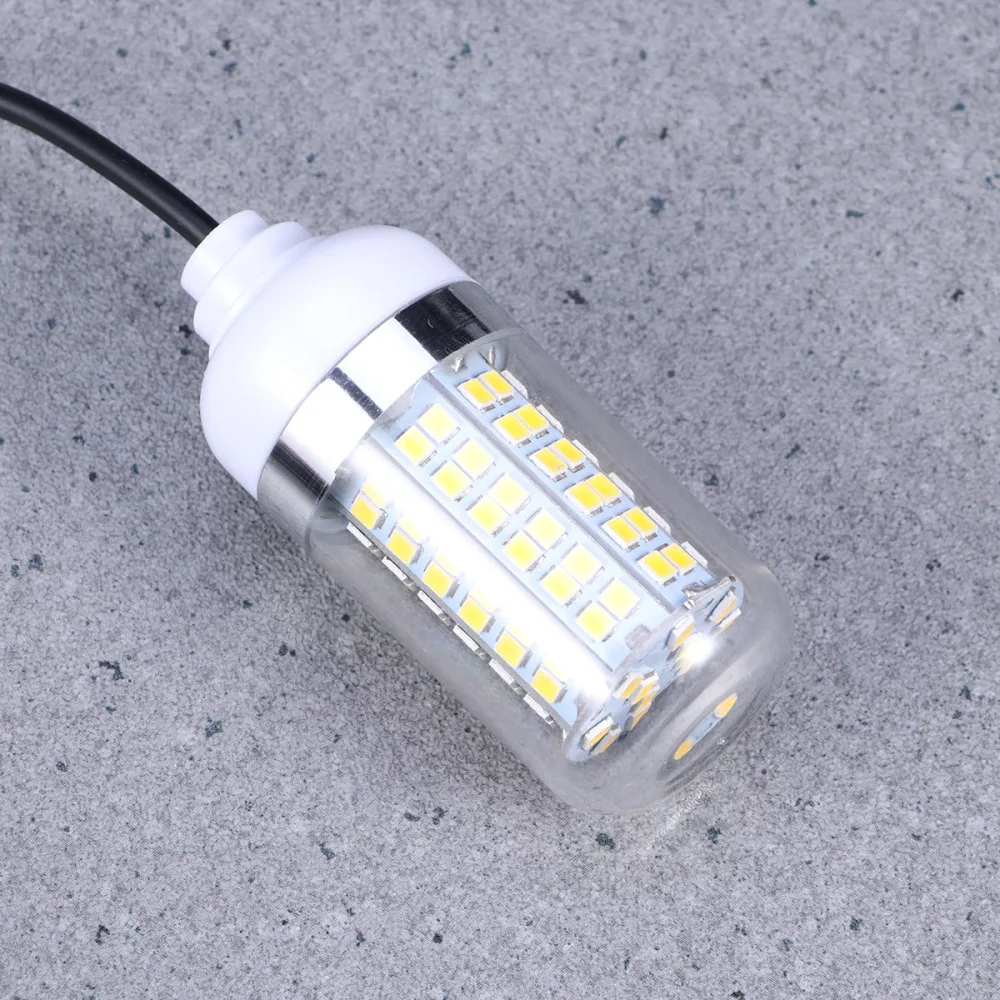 

Fishing Light DC12V/24V 108 LEDs 2835 Deep Drop Underwater Light Fishing Lures Fish Finder Lamp Attracts Fish Prawns (White)