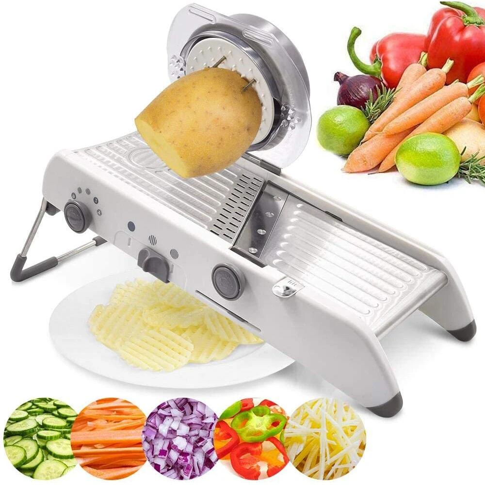 

Vegetable Kitchen Tool Vegetable Slicer Manual Vegetable Cutter Professional Grater With Adjustable 304 Stainless Steel Blades