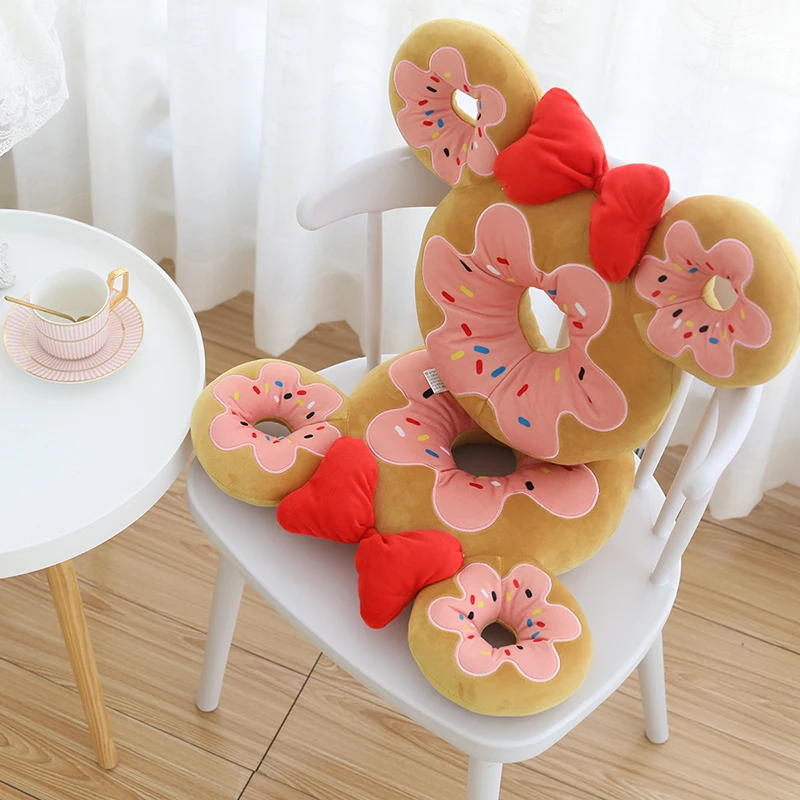 

Disney Mickey Mouse Minnie Plush Toy Pillow Cartoon Anime Donut Plush Cushion Sofa Cushion Decoration Birthday Christmas Gift