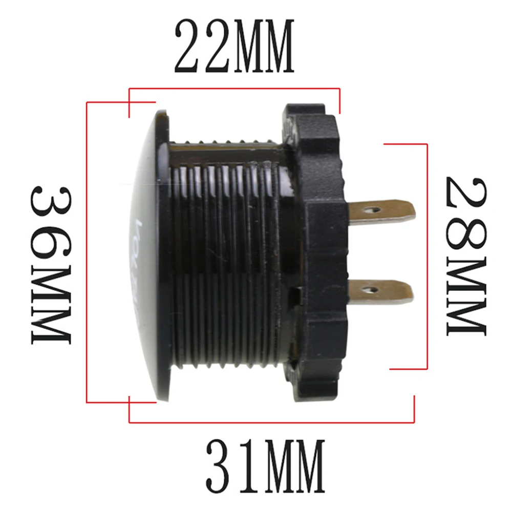 Горячий автомобиль мотоцикл DC5V-48V светодиодный панель Цифровой измеритель