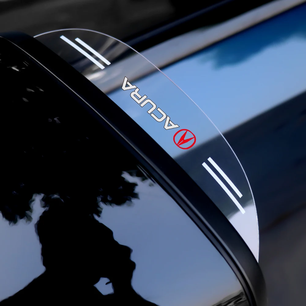 2PCS PVC Car Refit Back Mirror Eyebrow Rain Cover Sticker For Mitsubishi Pajero L200 Galant Evolution Evo X RVR ASX Lancer EX | Автомобили