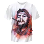 Лидер продаж, модная мужская футболка IFPD европейского размера с 3D принтом Че Гевара, повседневные футболки с коротким рукавом, крутые дизайнерские топы большого размера d