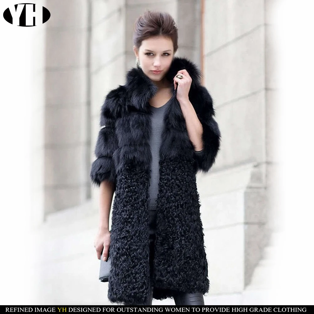 Новое поступление 2019 роскошная женская куртка из натурального Лисьего меха