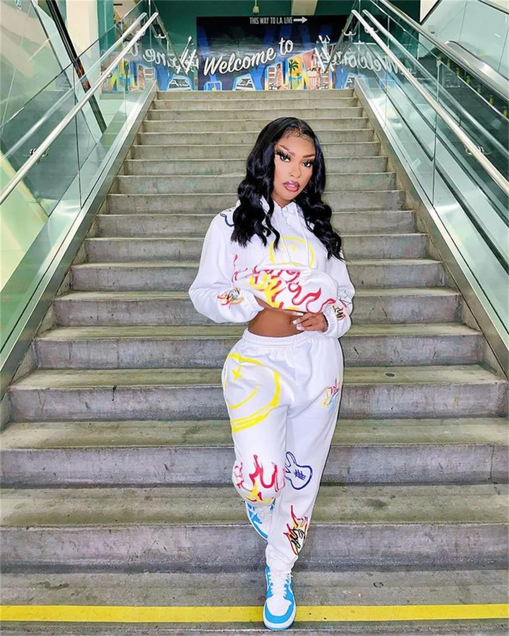 Кофейный комплект из двух предметов женский спортивный костюм осенняя уличная