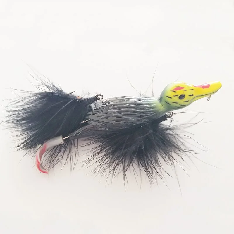 

LUTAC хит продаж, плавающий Duck Lure 105 мм 29 г Перо хвоста тройной крючок Sea Bass Искусственный Жесткий пластик
