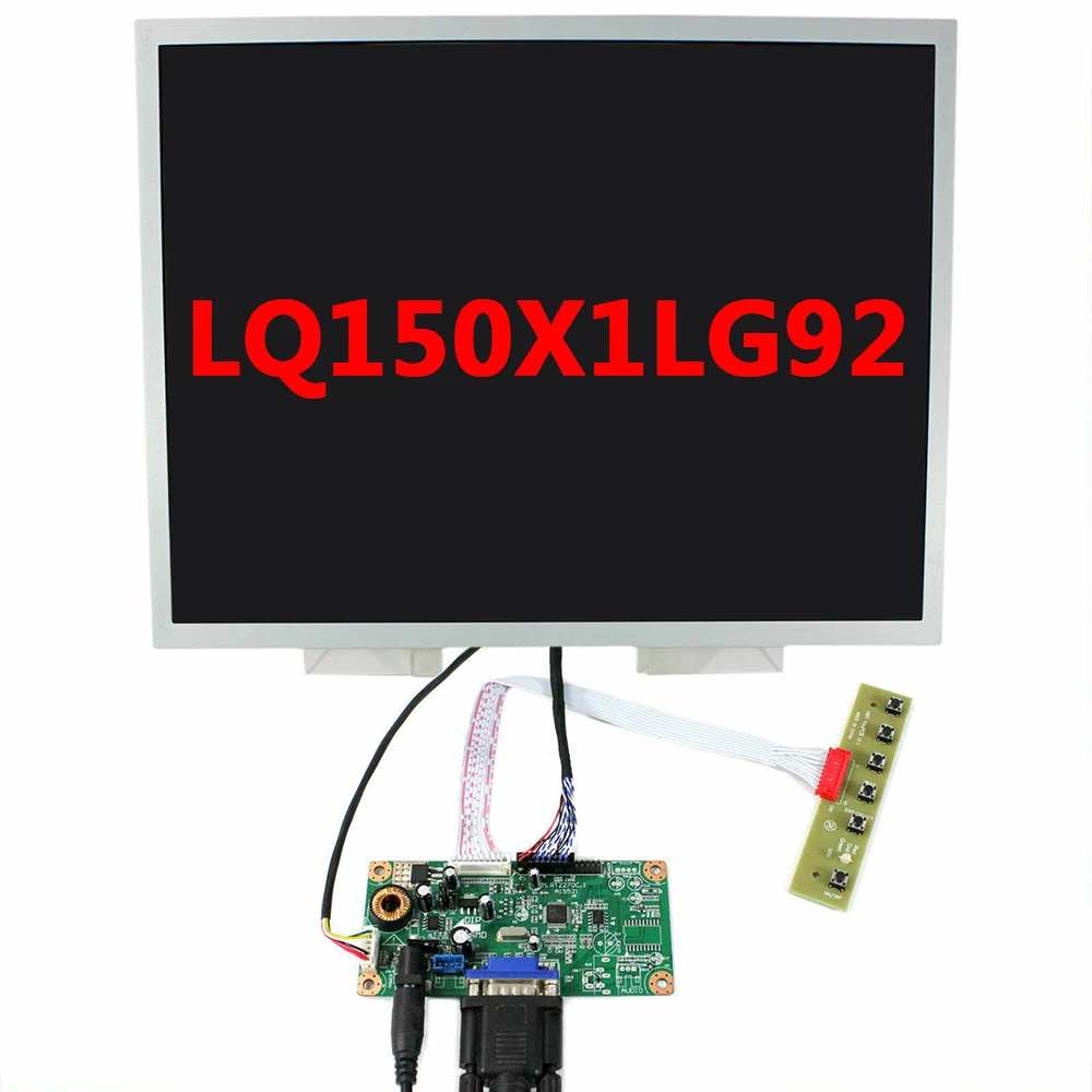 

15" LQ150X1LG92 Industrial LCD Display for Sharp 1024×768 Screen Monitor Panel with VGA M.RT2270C.1 A15521 Driver Control Board